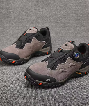 Heren Hiking Sneakers – Leer, Antislip en Comfort, Outdoor en Trekking