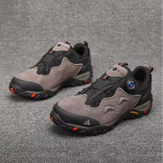 Heren Hiking Sneakers – Leer, Antislip en Comfort, Outdoor en Trekking