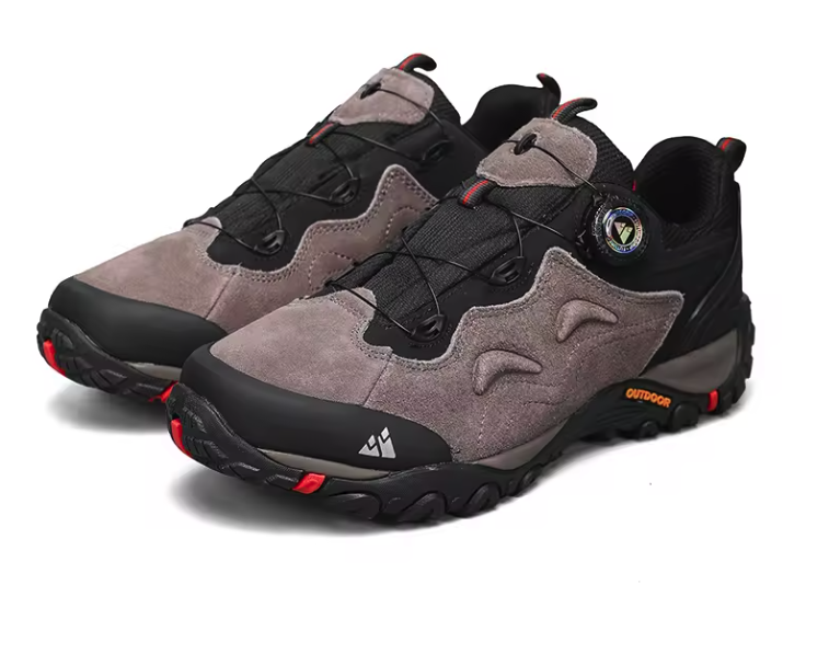 Heren Hiking Sneakers – Leer, Antislip en Comfort, Outdoor en Trekking