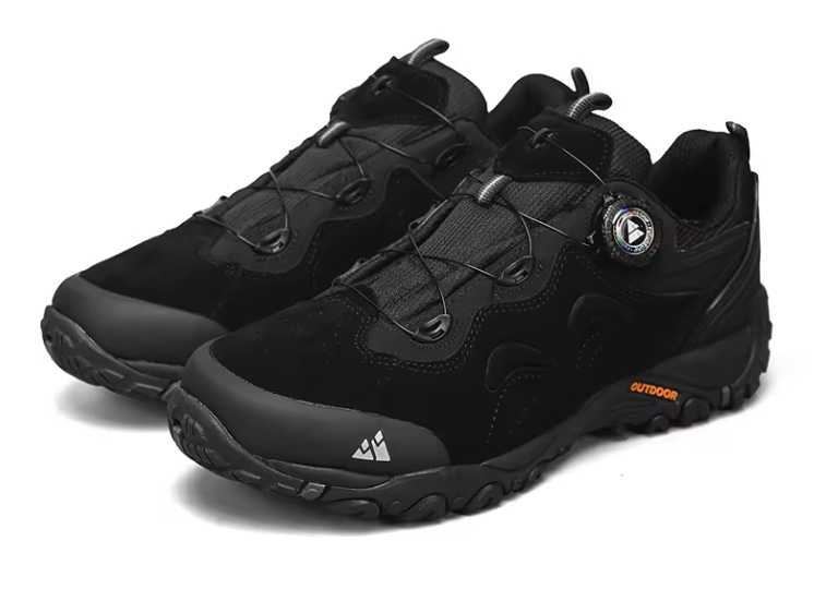 Heren Hiking Sneakers – Leer, Antislip en Comfort, Outdoor en Trekking