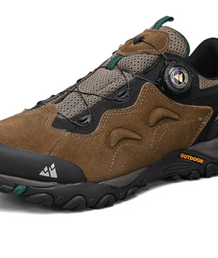 Heren Hiking Sneakers – Leer, Antislip en Comfort, Outdoor en Trekking