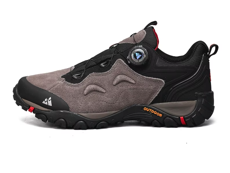 Heren Hiking Sneakers – Leer, Antislip en Comfort, Outdoor en Trekking