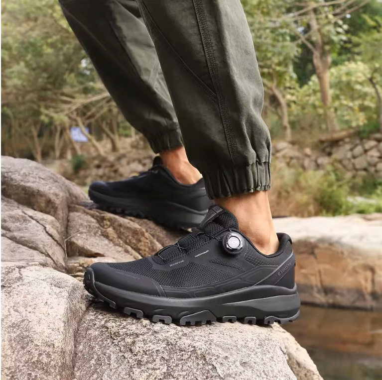 Heren Hiking Sneakers – Waterafstotend, Antislip en Snelsluiting, Outdoor en Trekking
