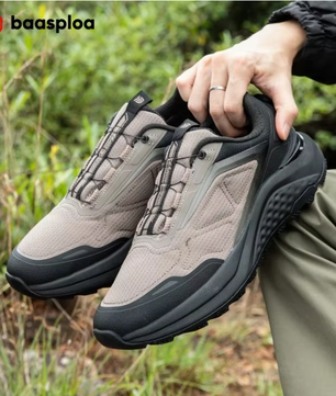 Heren Hiking Sneakers – Snelsluiting, Comfortabel en Antislip, Outdoor en Casual