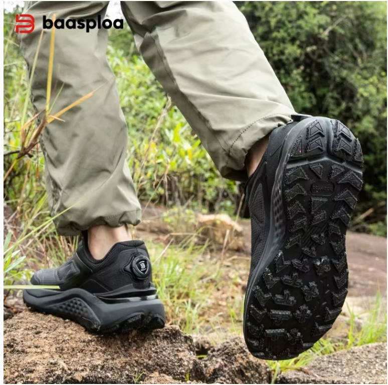 Heren Hiking Sneakers – Snelsluiting, Comfortabel en Antislip, Outdoor en Casual