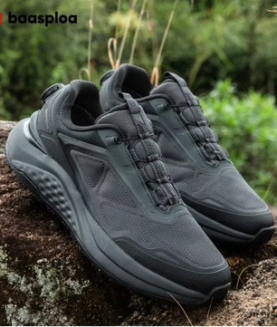 Heren Hiking Sneakers – Snelsluiting, Comfortabel en Antislip, Outdoor en Casual