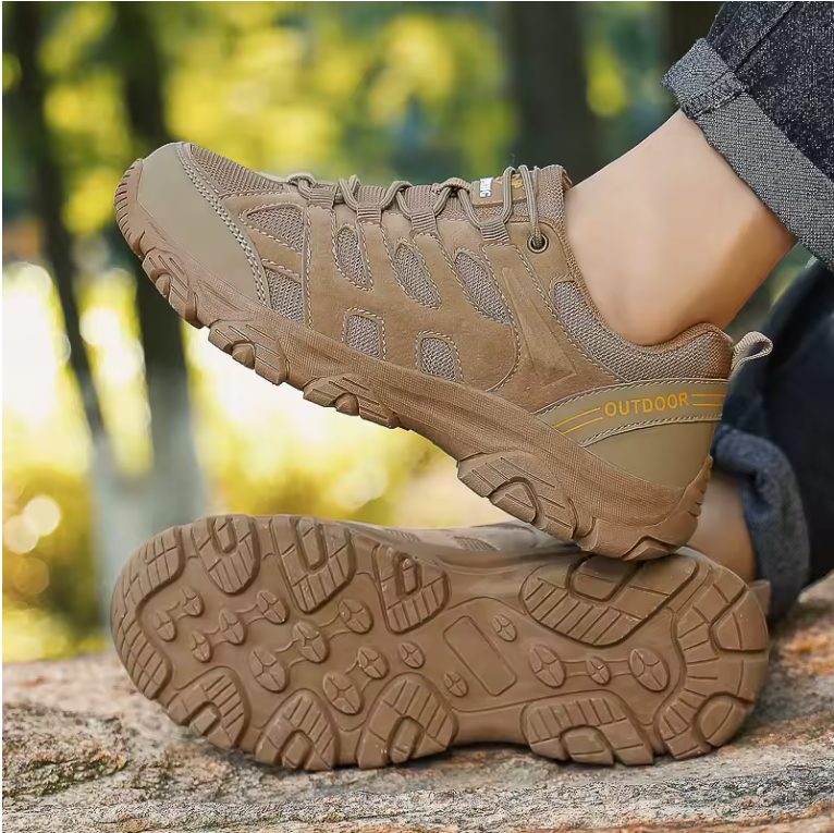 Heren Hiking Sneakers – Ademend, Schokabsorberend en Antislip, Outdoor en Casual