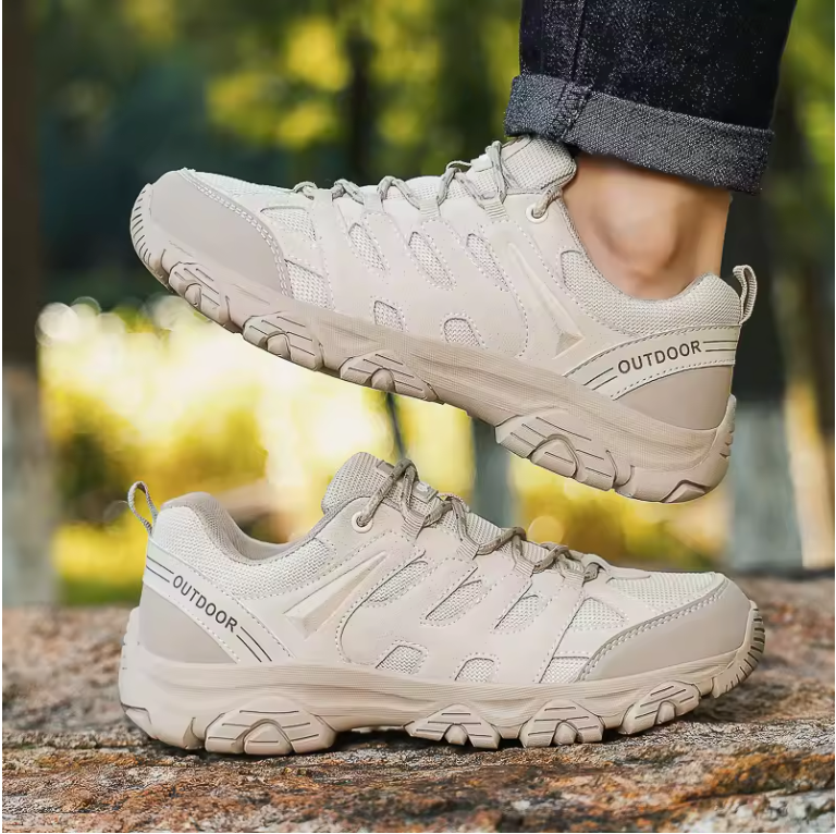 Heren Hiking Sneakers – Ademend, Schokabsorberend en Antislip, Outdoor en Sport