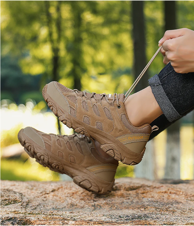 Heren Hiking Sneakers – Ademend, Schokabsorberend en Antislip, Outdoor en Casual