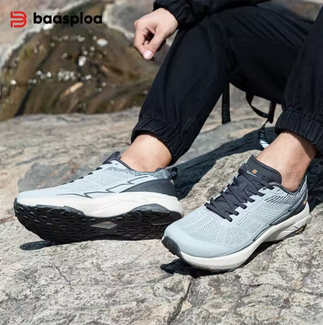 Heren Hiking Sneakers – Lichtgewicht, Ademend en Antislip, Outdoor en Casual