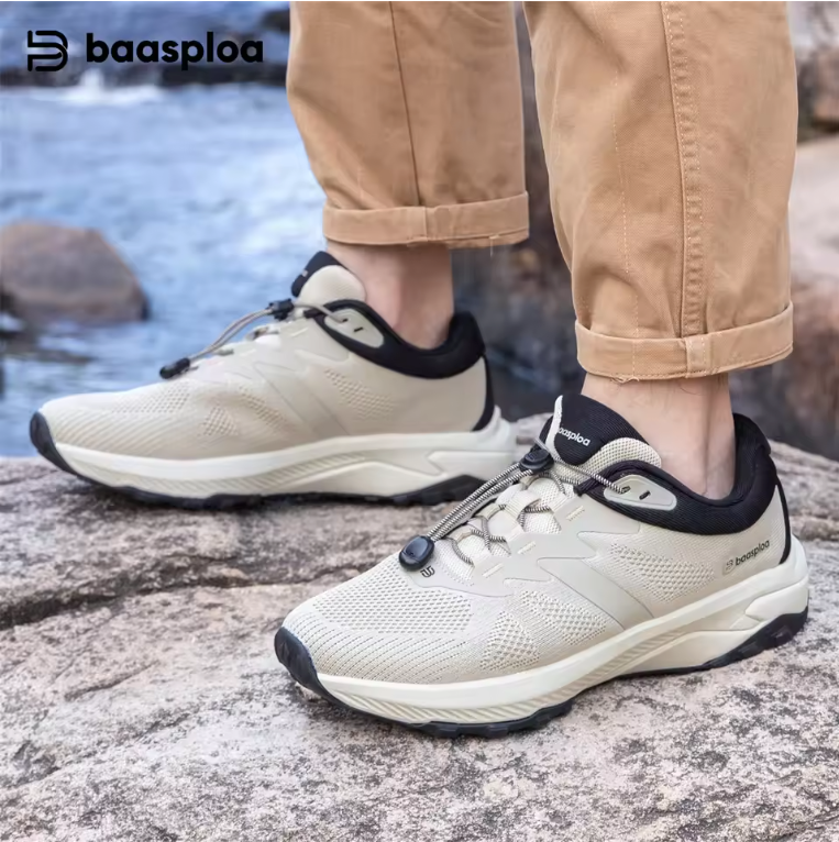 Heren Hiking Sneakers – Ademend, Comfortabel en Antislip, Outdoor en Wandelen
