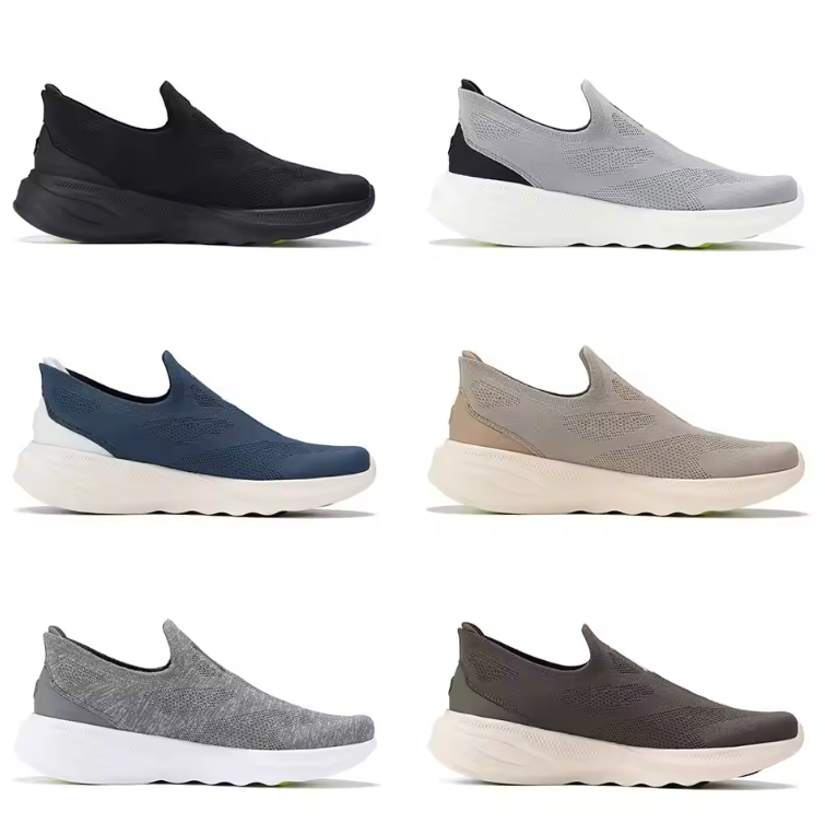 Heren Slip-on Sneakers – Ademend, Lichtgewicht en Comfortabel, Casual en Sport