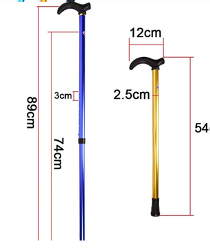 Verstelbare Wandelstok – Aluminium, Antislip en Lichtgewicht, 75–90 cm