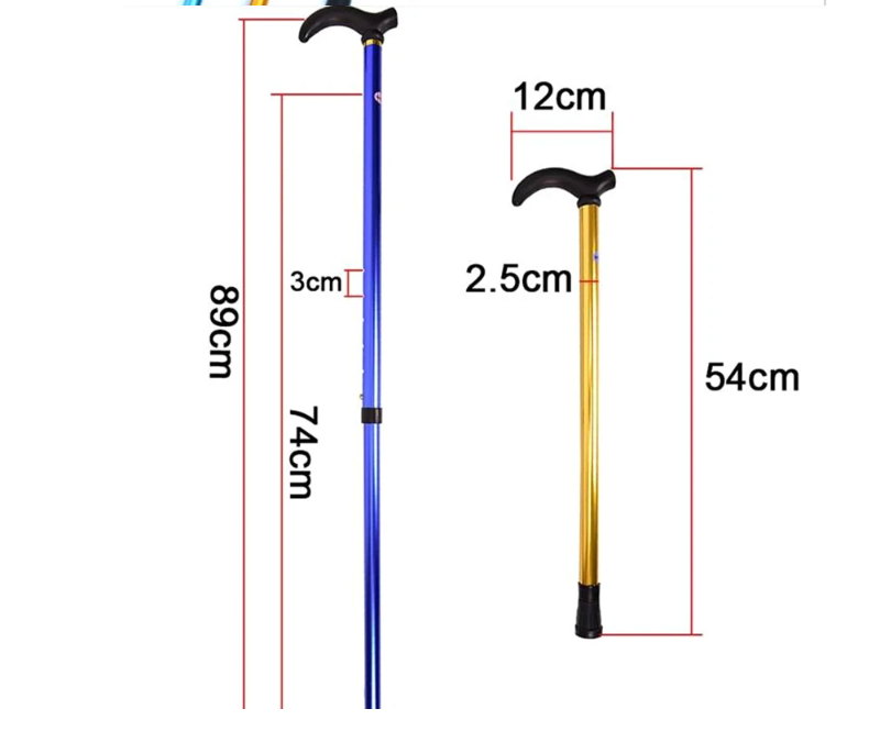 Verstelbare Wandelstok – Aluminium, Antislip en Lichtgewicht, 75–90 cm