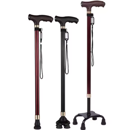 rstelbare Wandelstok met LED – Aluminium, Antislip en Lichtgewicht, 72–94 cm
