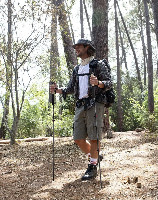 Trekking Stokken Set van 2 – Carbon Fiber, Lichtgewicht en Verstelbaar, Hiking en Outdoor