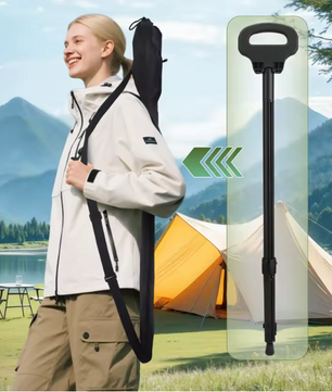 Wandelstok met Zitje – Opvouwbaar, Verstelbaar en Antislip, 2-in-1 Design