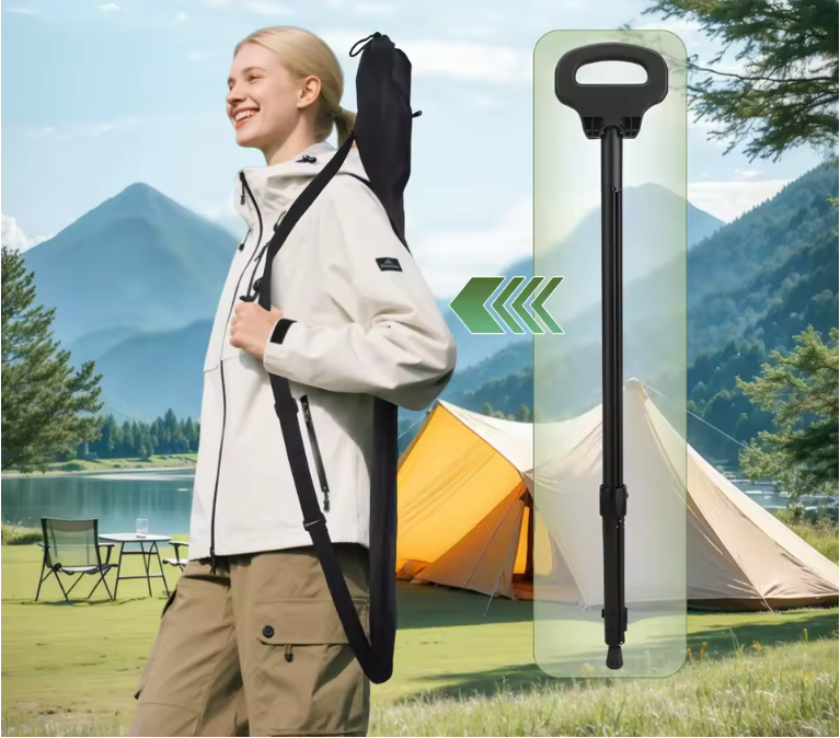 Wandelstok met Zitje – Opvouwbaar, Verstelbaar en Antislip, 2-in-1 Design