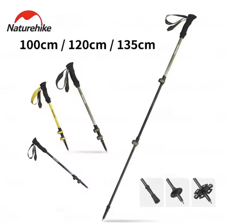 Ultralichte Trekking Stok – Carbon Fiber, Telescopisch en Duurzaam, Outdoor en Hiking