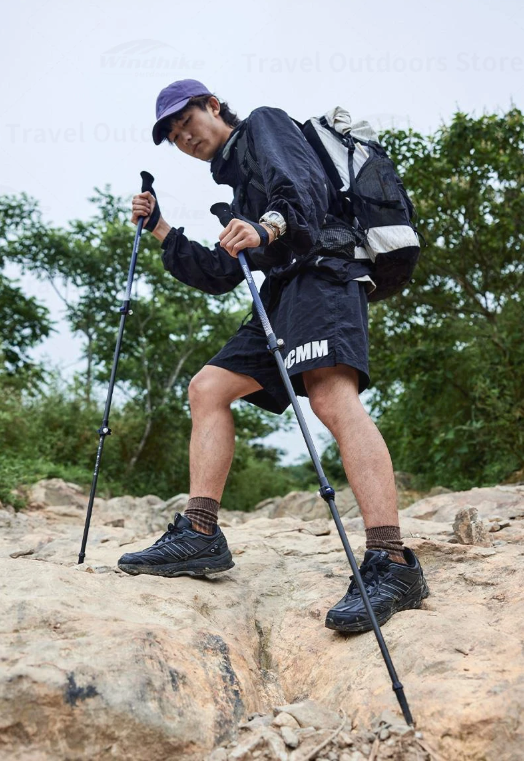 Ultralichte Trekking Stok – Carbon Fiber, Telescopisch en Duurzaam, Outdoor en Hiking