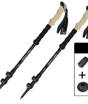 Treking Stokken Set van 2 – Telescopisch, Lichtgewicht en Verstelbaar, Outdoor en Hiking