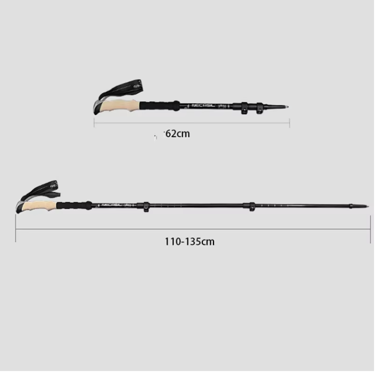 Treking Stokken Set van 2 – Telescopisch, Lichtgewicht en Verstelbaar, Outdoor en Hiking