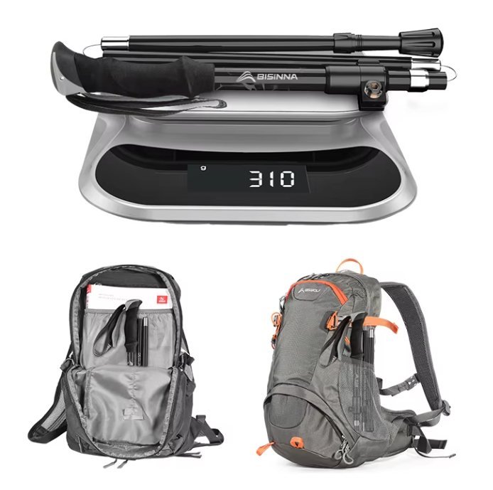 Trekking Stokken Set van 2 – Opvouwbaar, Lichtgewicht en Verstelbaar, Hiking en Outdoor