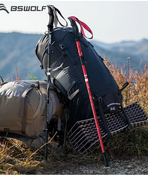 Trekking Stokken Set van 2 – Opvouwbaar, Lichtgewicht en Verstelbaar, Hiking en Outdoor