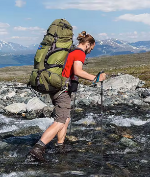 Trekking Stokken Set van 2 – Opvouwbaar, Lichtgewicht en Verstelbaar, Hiking en Outdoor
