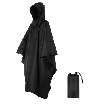 3-in-1 Regenponcho – Waterdicht, Lichtgewicht en Multifunctioneel, Outdoor en Camping