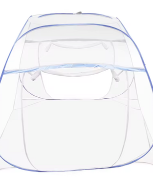 Pop-up Muskietennet Bed – Vierkante Top, Opvouwbaar en Met Rits, Anti-Insect