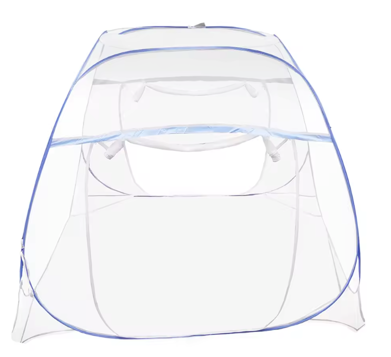 Pop-up Muskietennet Bed – Vierkante Top, Opvouwbaar en Met Rits, Anti-Insect