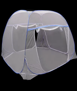 Pop-up Muskietennet Bed – Dubbele Deur, 360° Bescherming en Opvouwbaar, 200×180 cm