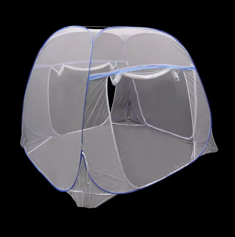 Pop-up Muskietennet Bed – Vierkante Top, Opvouwbaar en Met Rits, Anti-Insect