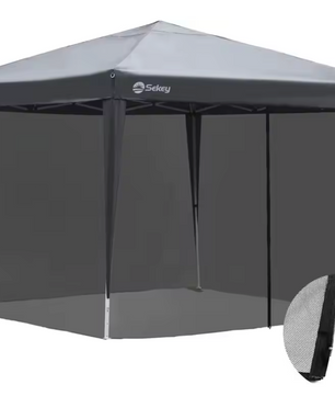 Muskietennet voor Partytent 3×3 m – Met Rits en Klittenband, Anti-Insect Bescherming