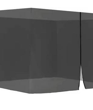 Muskietennet voor Partytent 3×3 m – Met Rits en Klittenband, Anti-Insect Bescherming