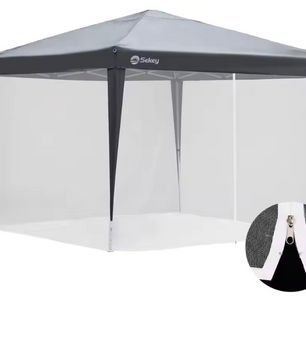 Muskietennet voor Partytent 3×3 m – Met Rits en Klittenband, Anti-Insect Bescherming