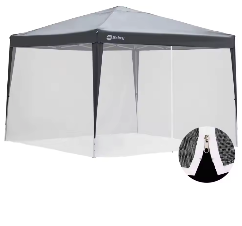 Muskietennet voor Partytent 3×3 m – Met Rits en Klittenband, Anti-Insect Bescherming