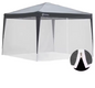 Muskietennet voor Partytent 3×3 m – Met Rits en Klittenband, Anti-Insect Bescherming