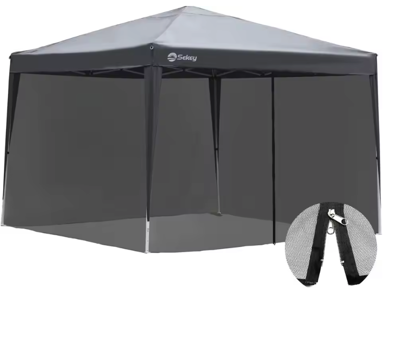 Muskietennet voor Partytent 3×3 m – Met Rits en Klittenband, Anti-Insect Bescherming