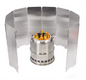 Opvouwbare Windscherm voor Camping Kooktoestel – Aluminium, Winddicht en Compact
