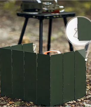 Opvouwbaar Windscherm Camping – Lichtgewicht en Winddicht voor Kooktoestel