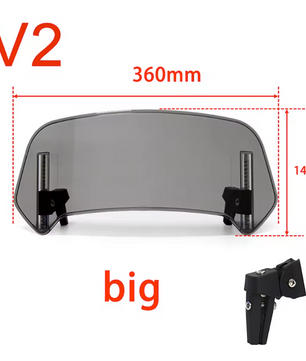 Motor Windscherm Verlenging – Universele Winddeflector Verstelbaar en Transparant