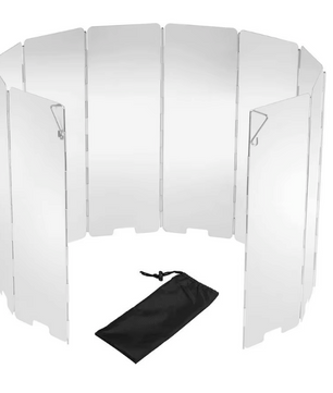 Opvouwbaar Windscherm Camping Kooktoestel – Aluminium, Winddicht en Compact