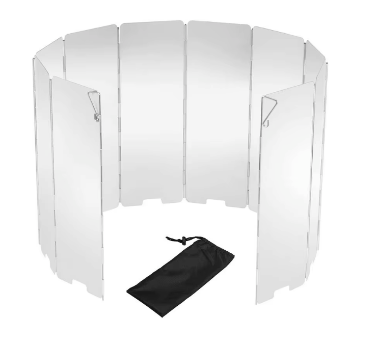 Opvouwbaar Windscherm Camping Kooktoestel – Aluminium, Winddicht en Compact