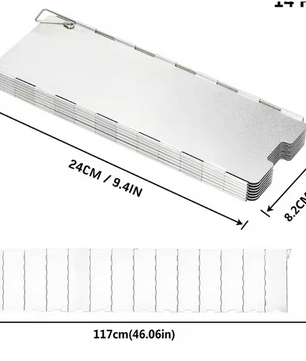 Opvouwbaar Windscherm Camping Kooktoestel – Aluminium, Winddicht en Compact