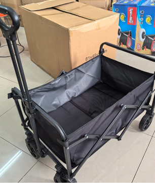 Opvouwbare Camping Trolley – Grote Capaciteit, Stalen Frame en All-Terrain Wielen