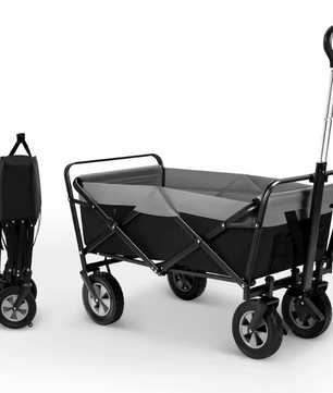 Opvouwbare Bolderkar 100L – Transport Trolley met Verstelbare Handgreep en Wielen