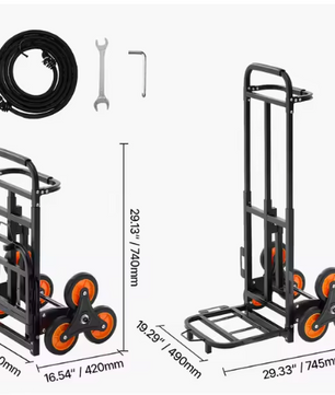 Traploper Boodschappentrolley – Opvouwbaar, Zware Last en Telescopische Handgreep