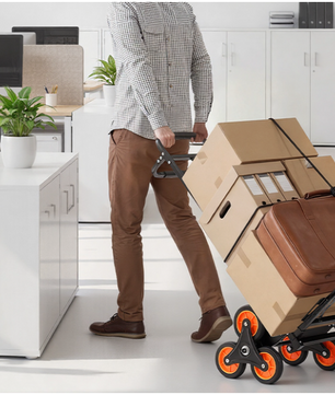 Traploper Boodschappentrolley – Opvouwbaar, Zware Last en Telescopische Handgreep